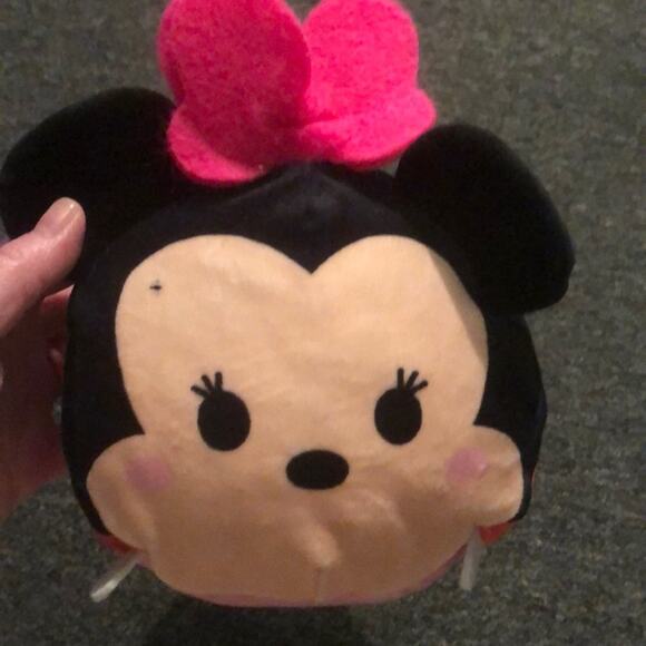 Disney Minnie Mouse Tsum Tsum Pink Bow 9" Plush - Picture 1 of 6